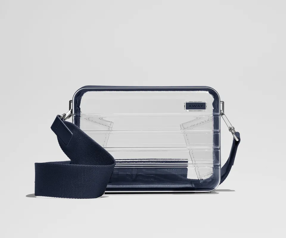 away-stadium-bag-sac-transparent-bleu-marine-bandouli-re image 1