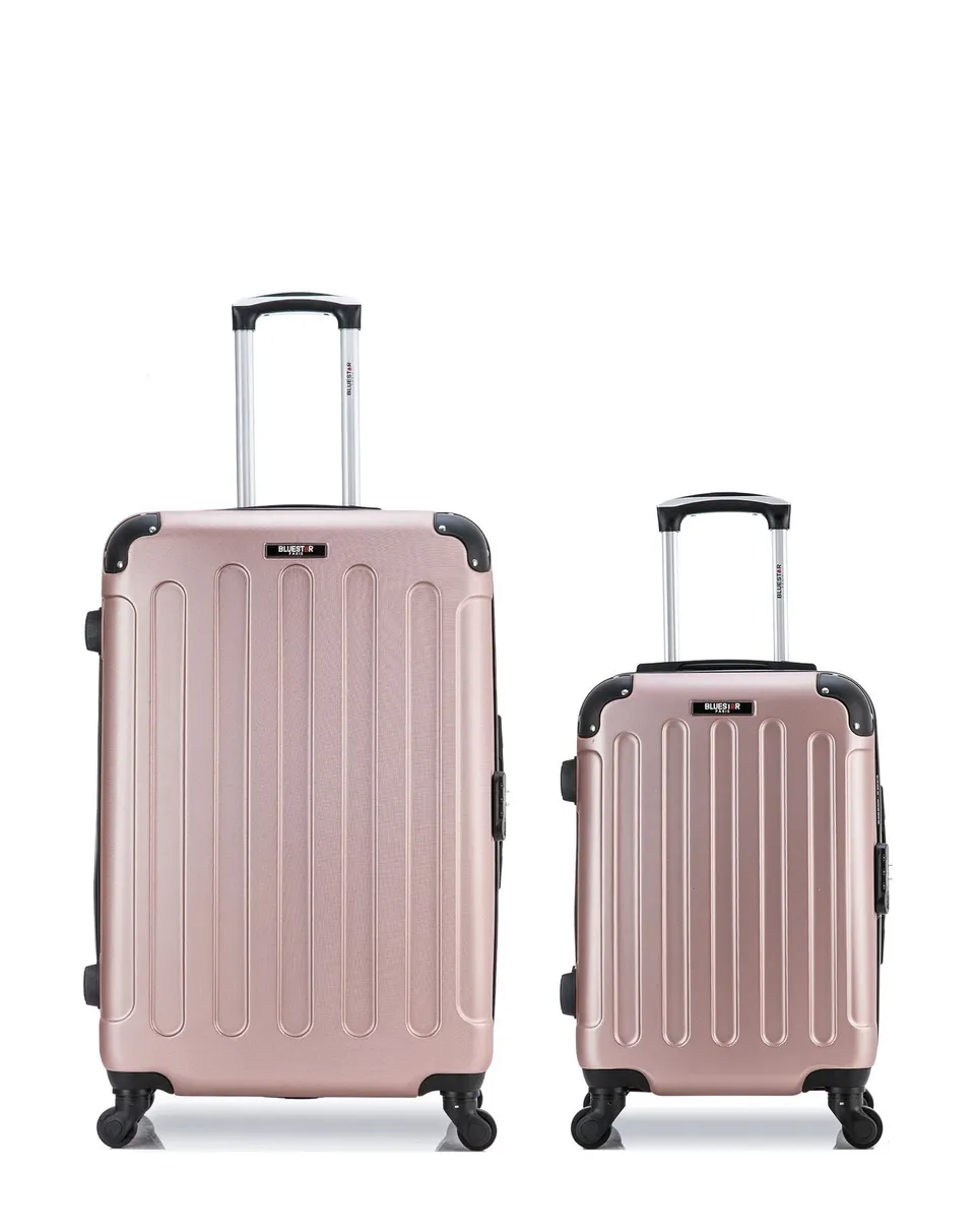 bluestar-paris-madrid-lot-2-valises-rigides-rose-dor image 1