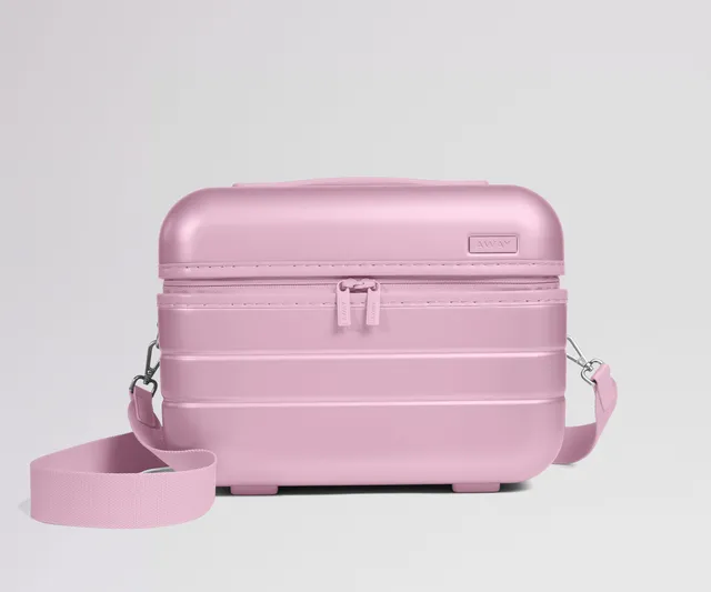 away-train-case-vanity-rigide-glacial-pink-polycarbonate image 1