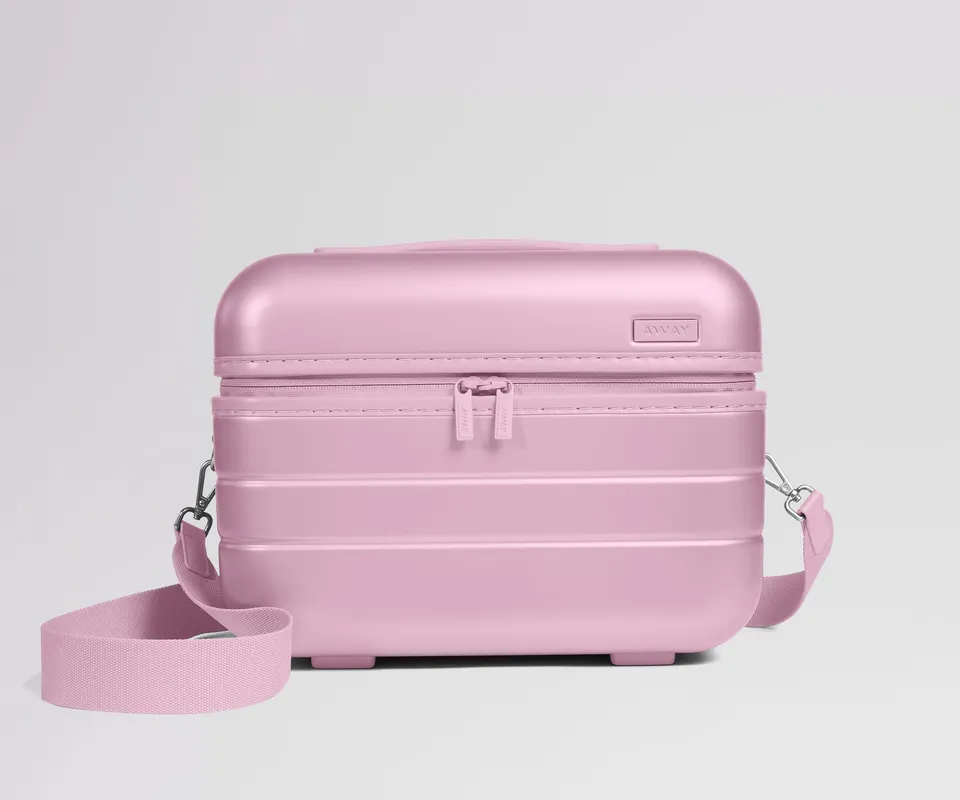 away-train-case-vanity-rigide-glacial-pink-polycarbonate image 1