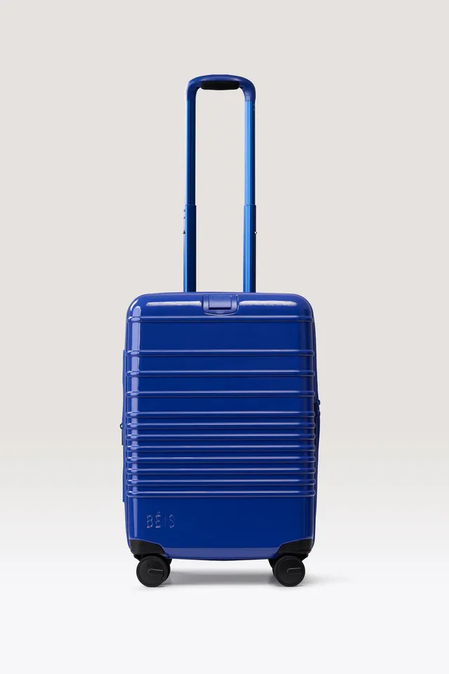 beis-carry-on-roller-valise-cabine-bleu-cobalt-brillant-extensible image 1