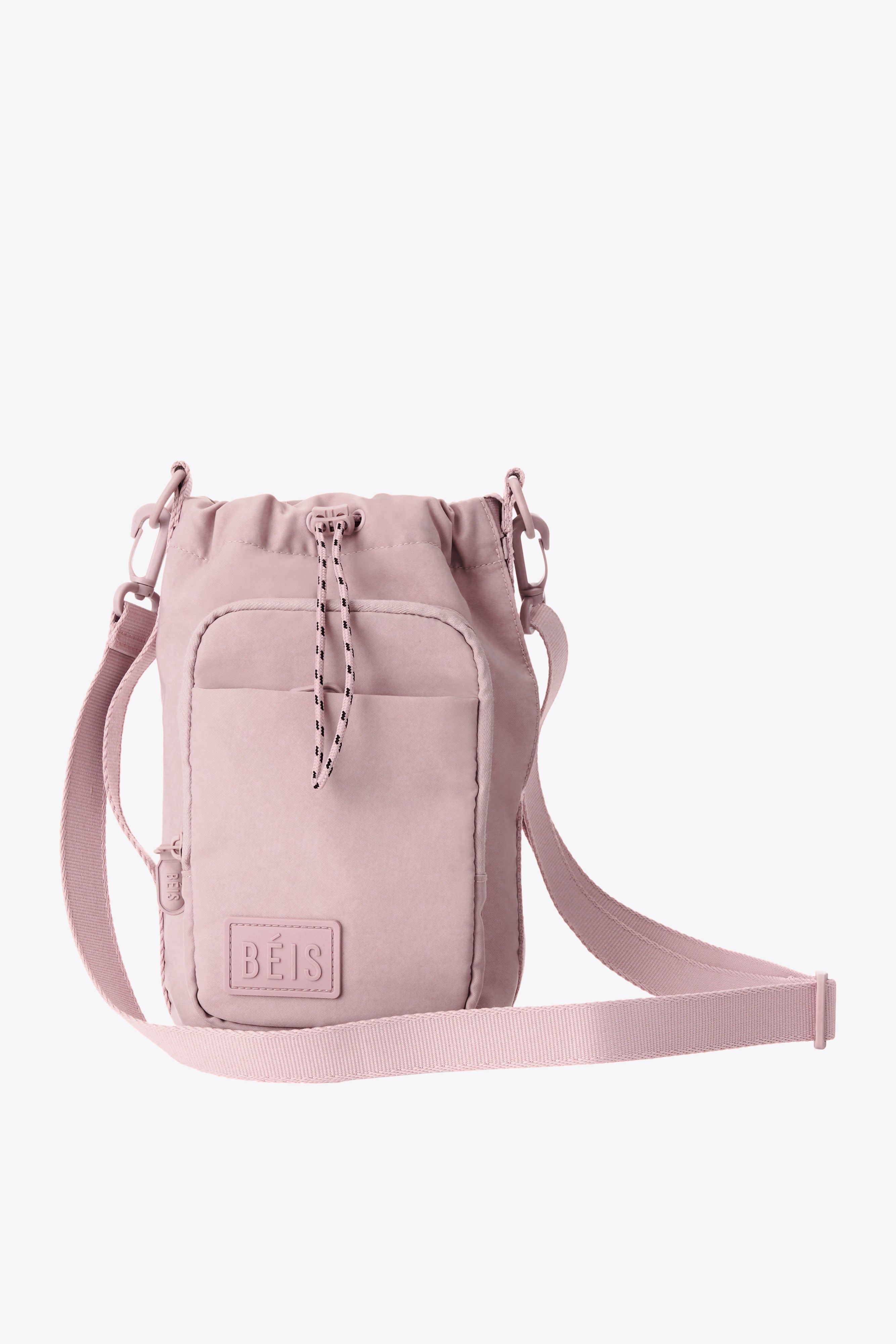 beis-magnetic-sling-porte-gourde-rose-poche-zip-aimant image 2
